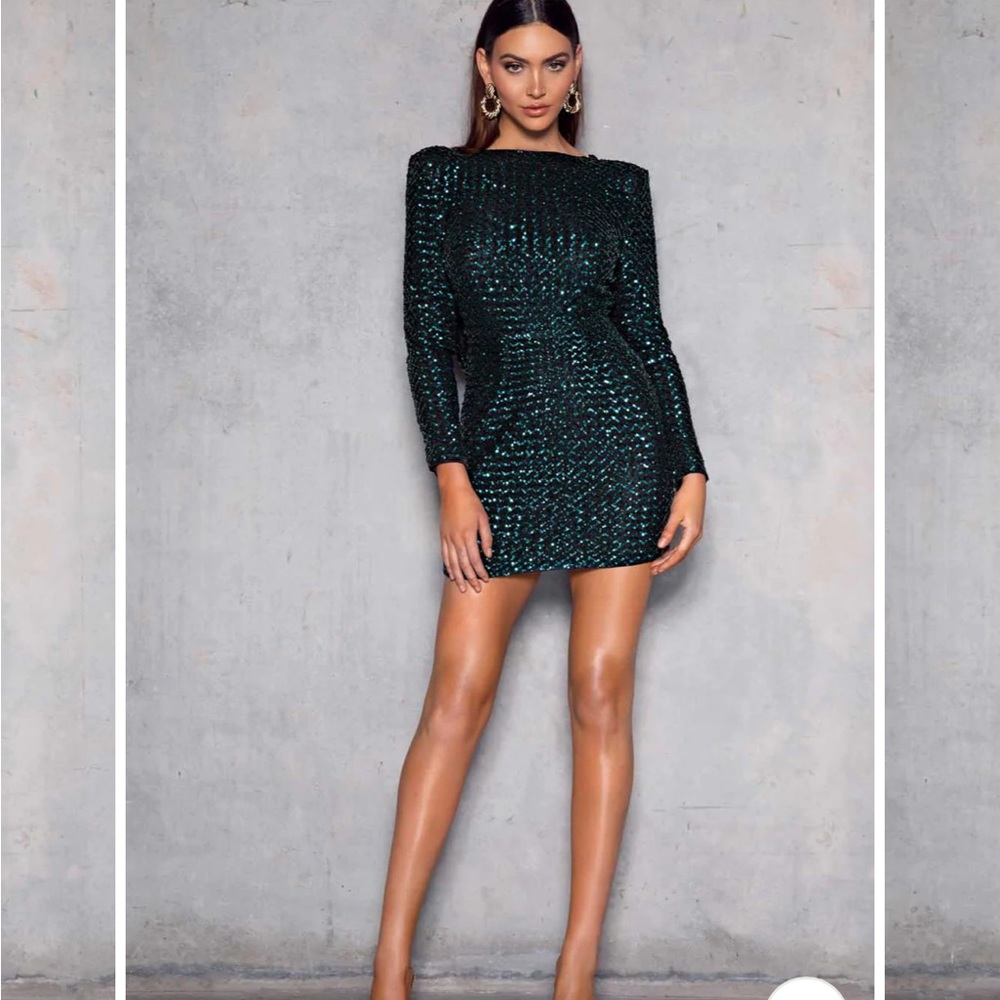 JELENA DRESS - EMERALD GREEN size 6